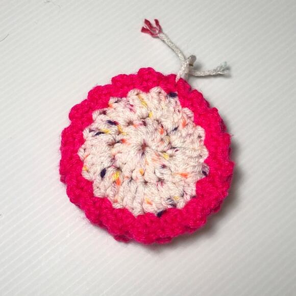 NWT Multicolor Handmade Crocheted Facial Scrubbies by Dawny Set of 4 - Picture 3 of 3